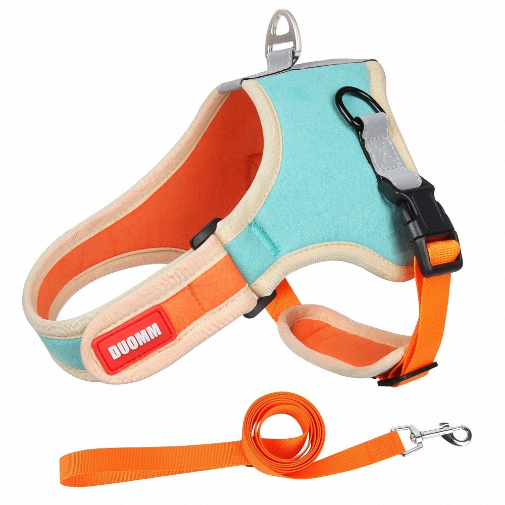 Suede Dog Harness Pet Supplies Leash ShopWithASmile.com