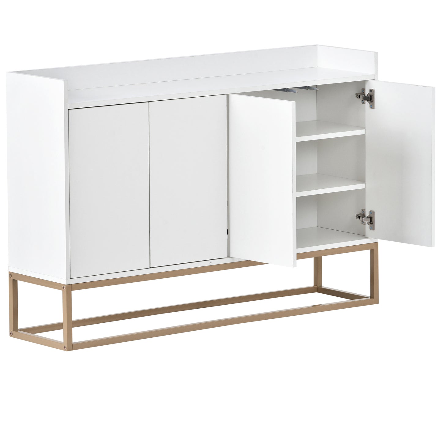 Modern Sideboard Elegant Buffet Cabinet - White
