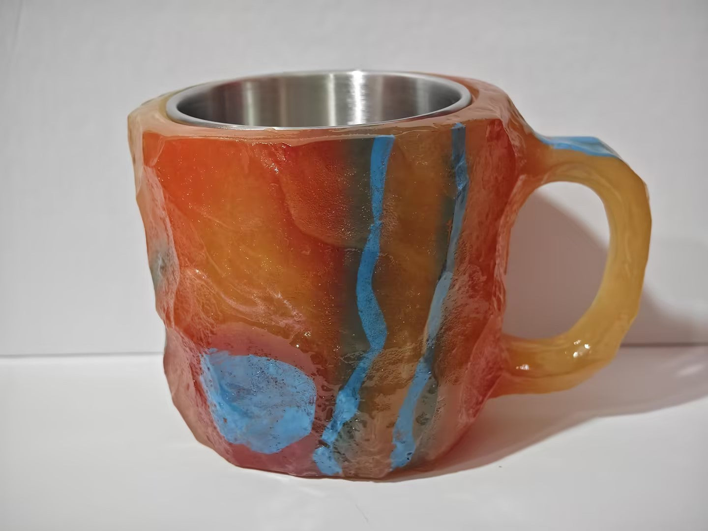 400ml Resin Mineral Crystal Coffee Mugs With Handles Elegant Fake Mineral Crystal Cup For Workplace Home Decor Christmas Gift Kitchen Gadgets ShopWithASmile7.com