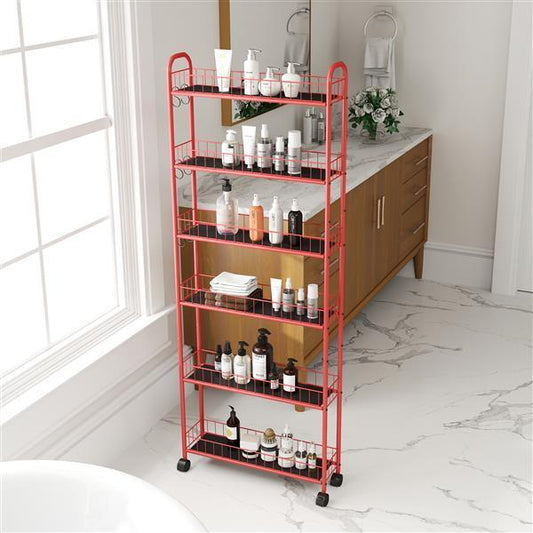 Red 6-story Rolling Cart