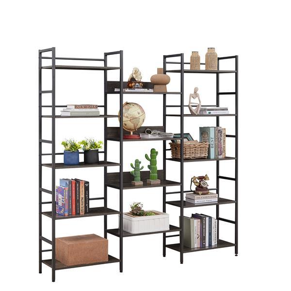 Large Open Bookshelves , Dark Grey