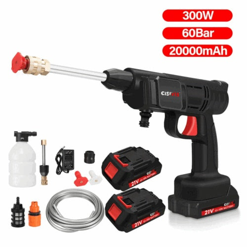 Rechargeable Cordless Pressure Washer – High-Power Electric Spray Gun for Car, Garden, and Home Use