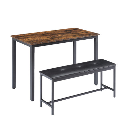 Dining Table Set, Industrial Style Dining Table And Kitchen Chairs ShopWithASmile.com
