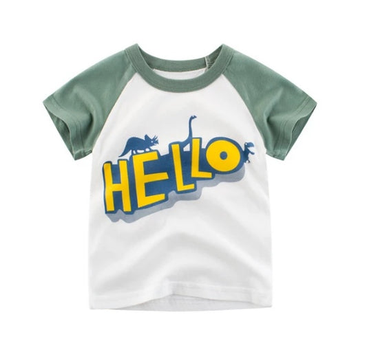 Children's Wear Summer New Korean Children's Boys Cotton T-shirt Men's Treasure In Children's Short Sleeves ShopWithASmile7.com
