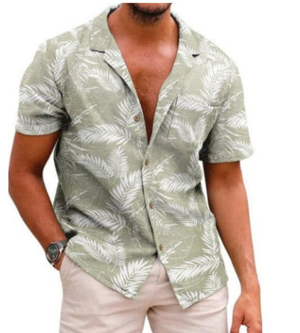 Men's Plus Size Casual Cool 3D Digital Printing Short Sleeve Shirt ShopWithASmile7.com
