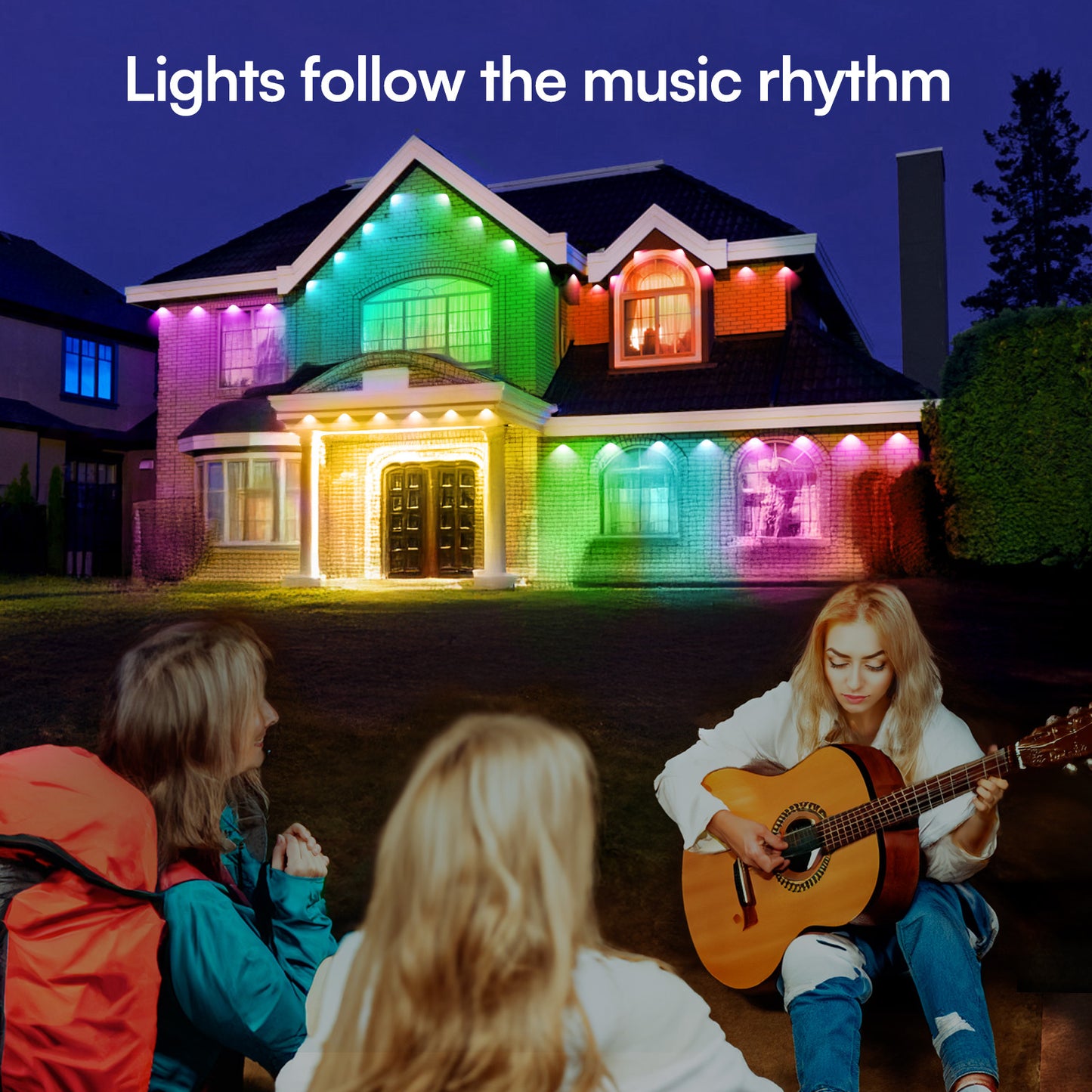 Outdoor Bluetooth Eaves Lamp