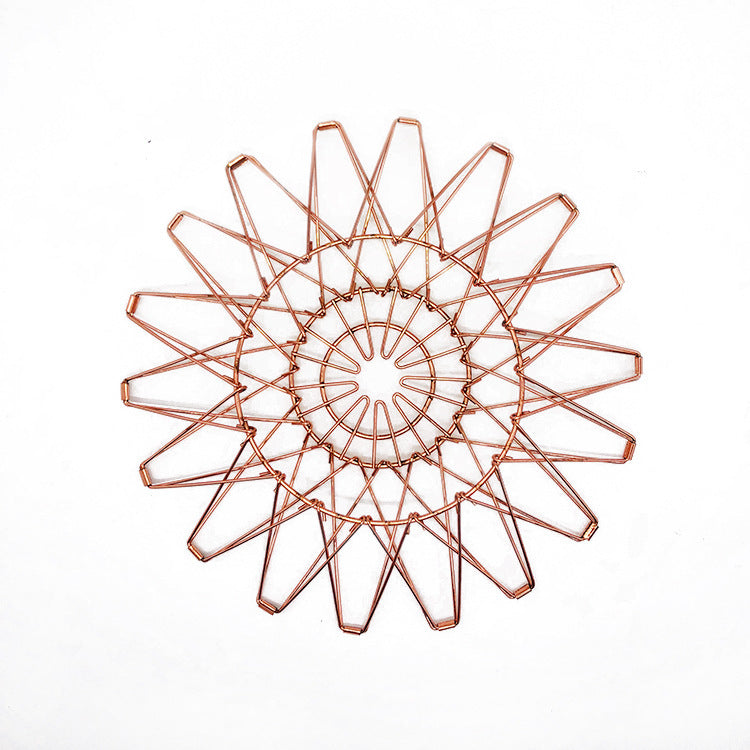 Metal Fruit Tray Storage Basket Foldable Variety Drainage Basket