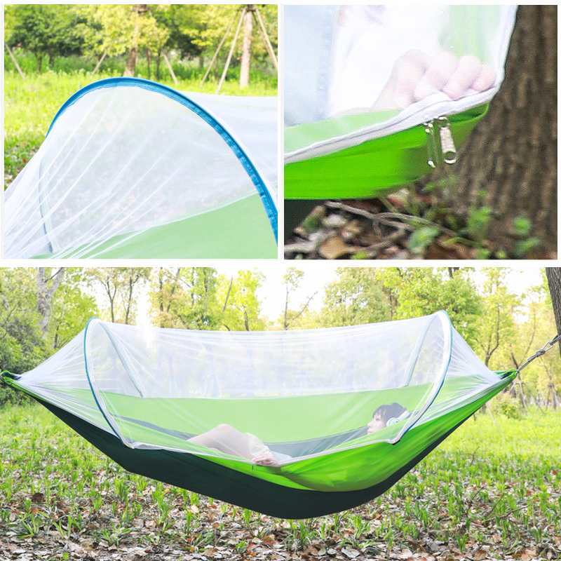 2 Person Portable Outdoor Mosquito Parachute Hammock ShopWithASmile7.com