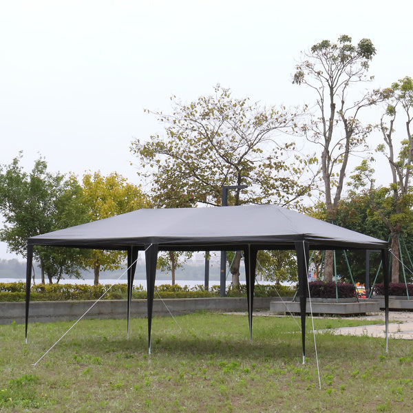 3X6M 6 Sided, With Two Doors And A Black Pergola