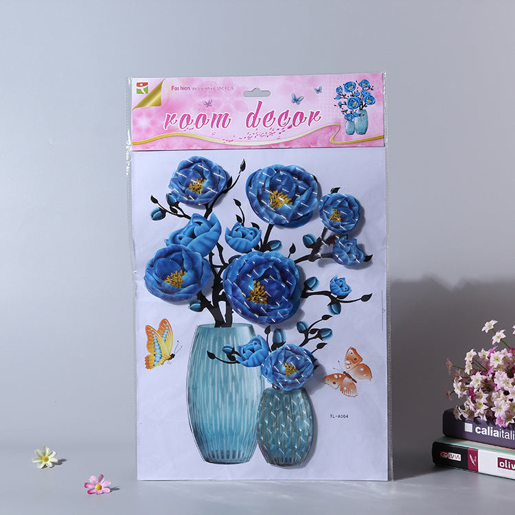 Vivid And Colorful 3D Flower Wall Stickers