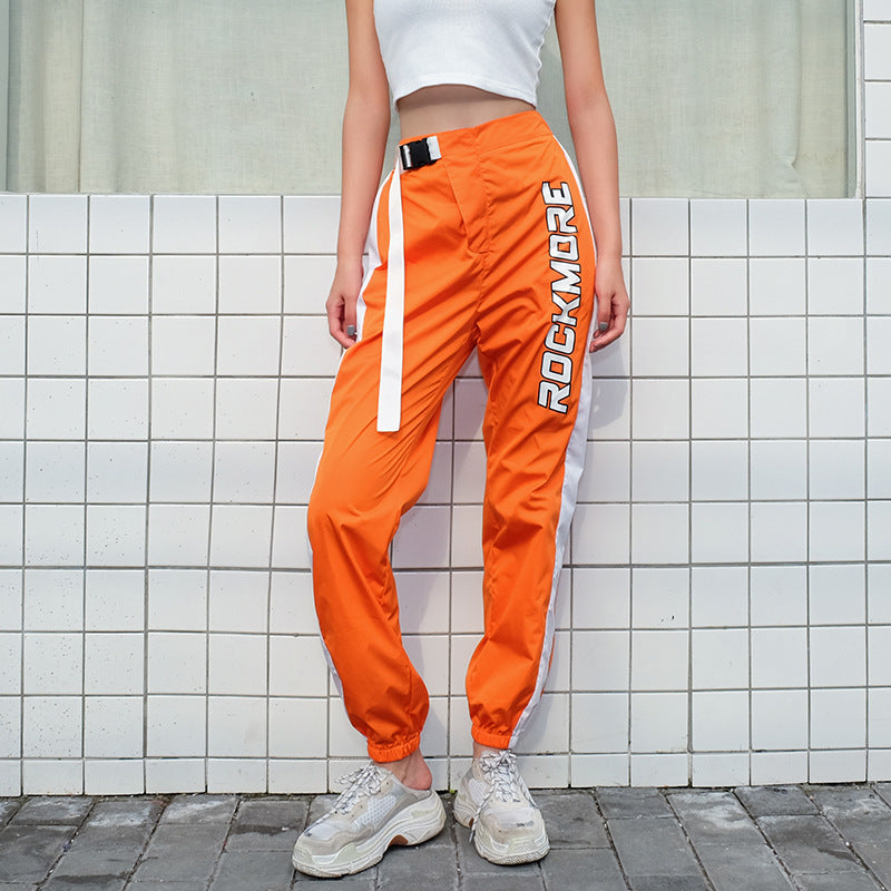Casual pencil pants with buckle sweatpants ShopWithASmile7.com