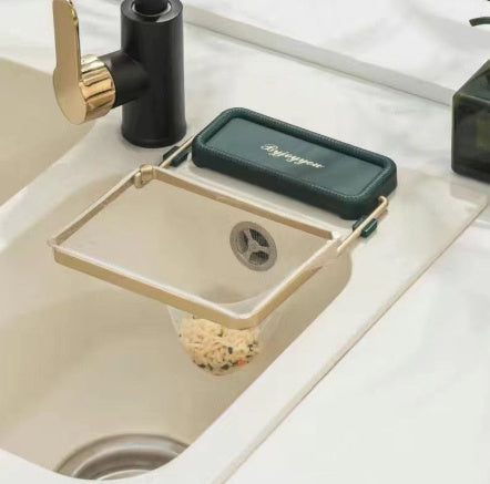 Kitchen Sink Filter Rack Suction Cup Disposable Leftover Leftovers Filter Pocket Kitchen Garbage Drain Rack Sink Strainer Kitchen Gadgets ShopWithASmile7.com