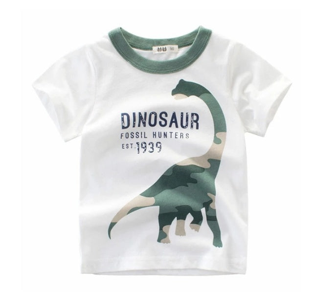 Children's Wear Summer New Korean Children's Boys Cotton T-shirt Men's Treasure In Children's Short Sleeves ShopWithASmile7.com