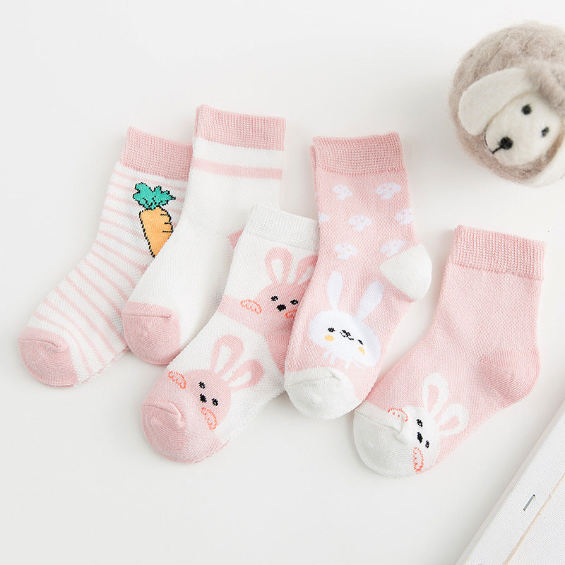 Cotton breathable male and female baby socks ShopWithASmile7.com