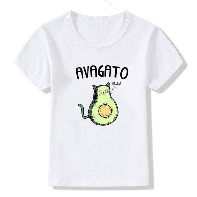 Kids Summer New Cute Vegan Boys Girls T Shirt ShopWithASmile7.com