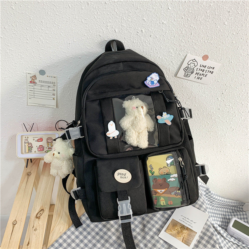 Large-capacity Schoolbag Female Korean Cartoon Backpack ShopWithASmile7.com