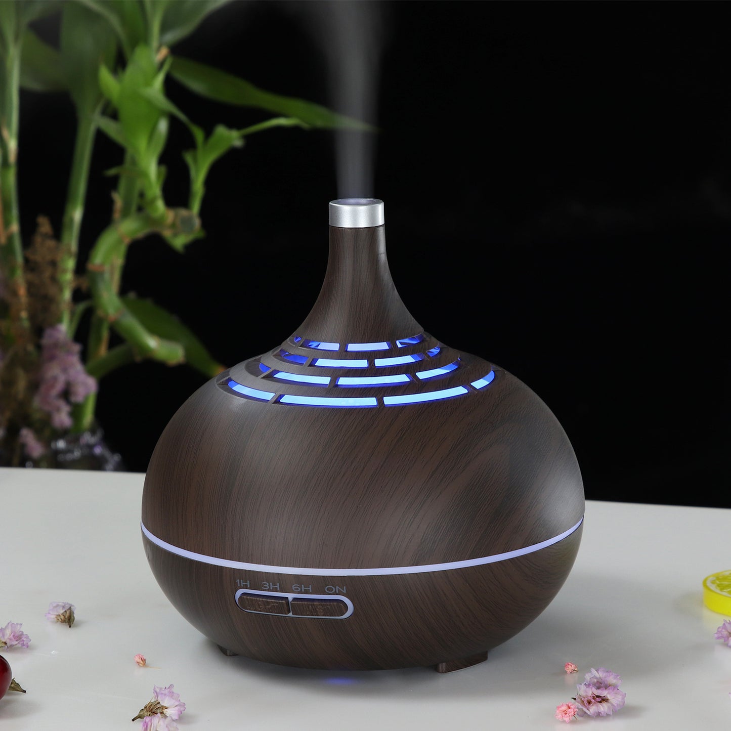 Aroma Diffuser Ultrasonic Creative Wood Grain Tip