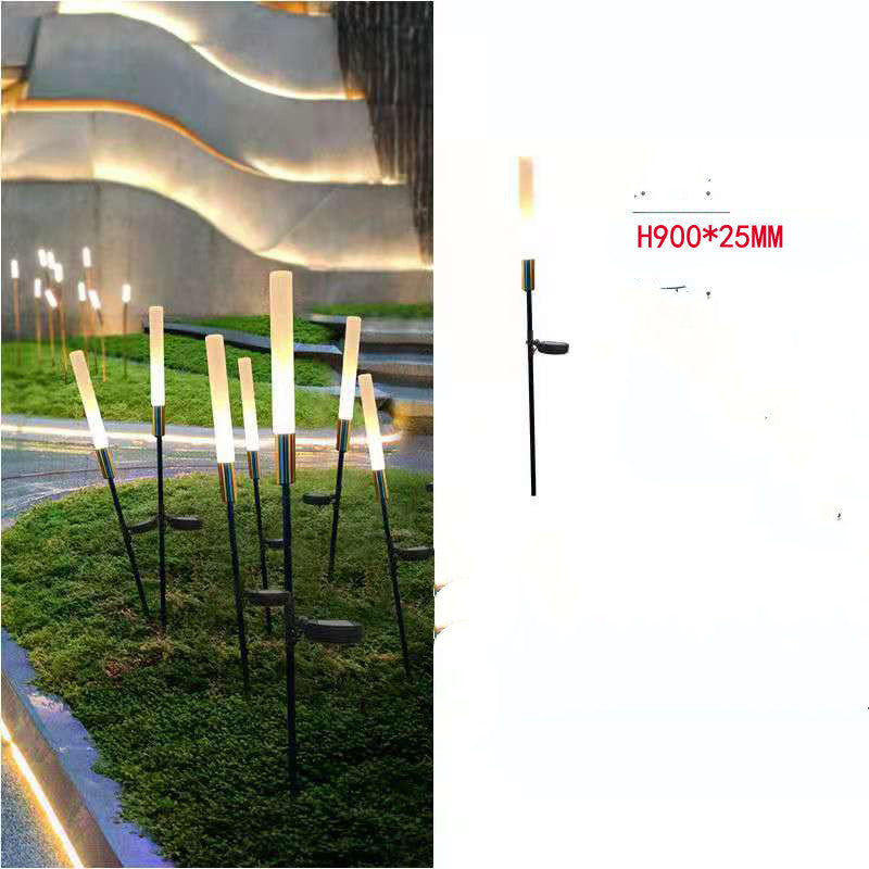 LED Luminous Reed Lamp Solar Outdoor Lawn