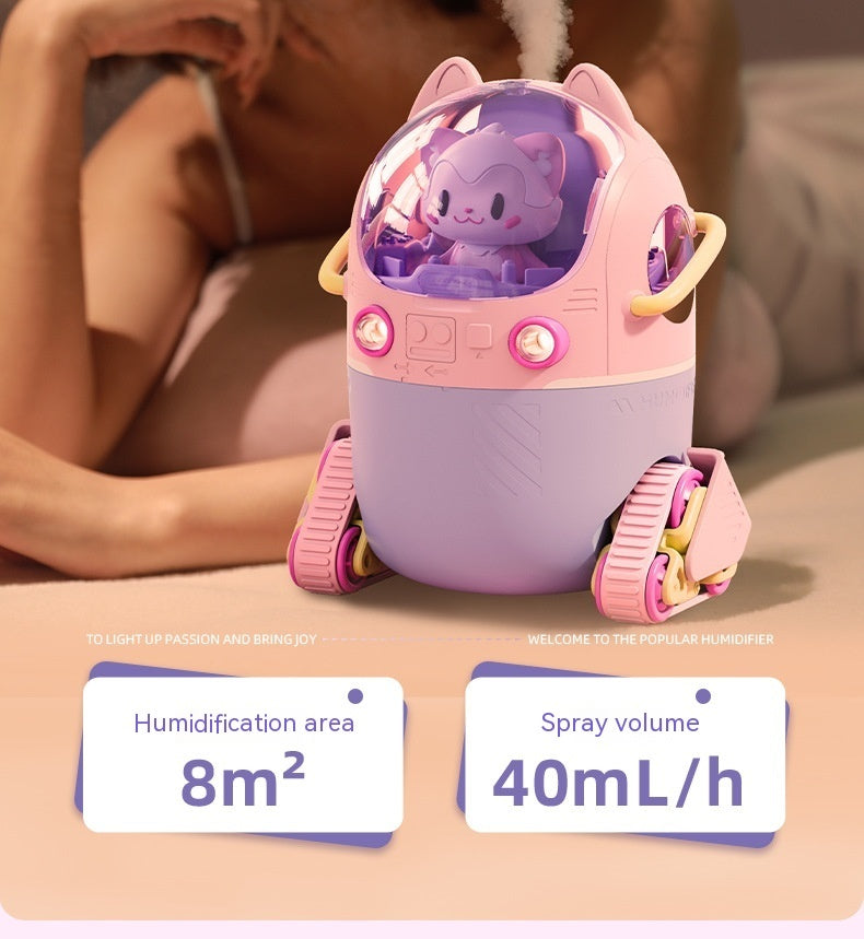 USB Small Heavy Fog Portable Water Replenishing Instrument Cartoon Space Capsule Doll Humidifier