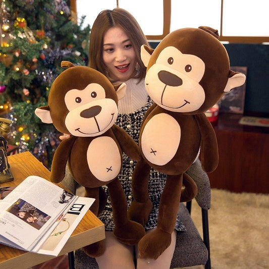 Cartoon monkey plush doll