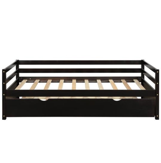 Sofa Bed With Roller Frame Set, Double Size, Espresso Colour