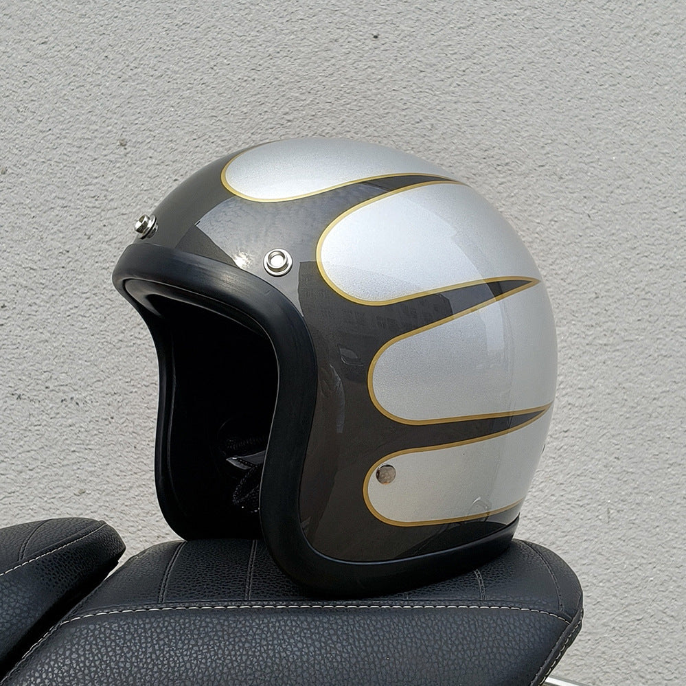 Helmet Half Helmet Retro Helmet FRP Motorcycle Helmet