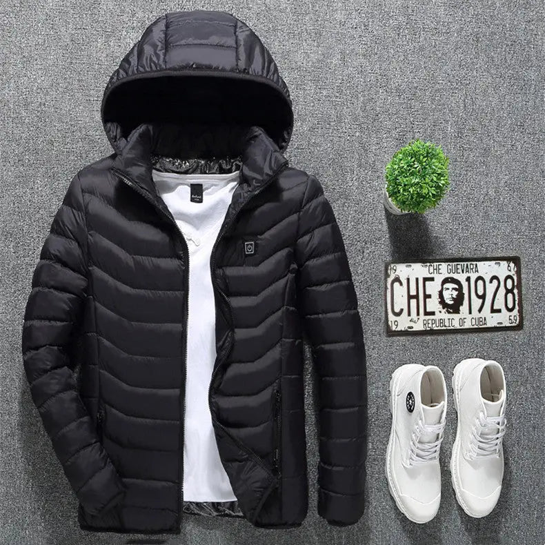 New Heated Jacket Coat USB Electric Jacket Cotton Coat Heater Thermal Clothing Heating Vest Men's Clothes Winter My Store