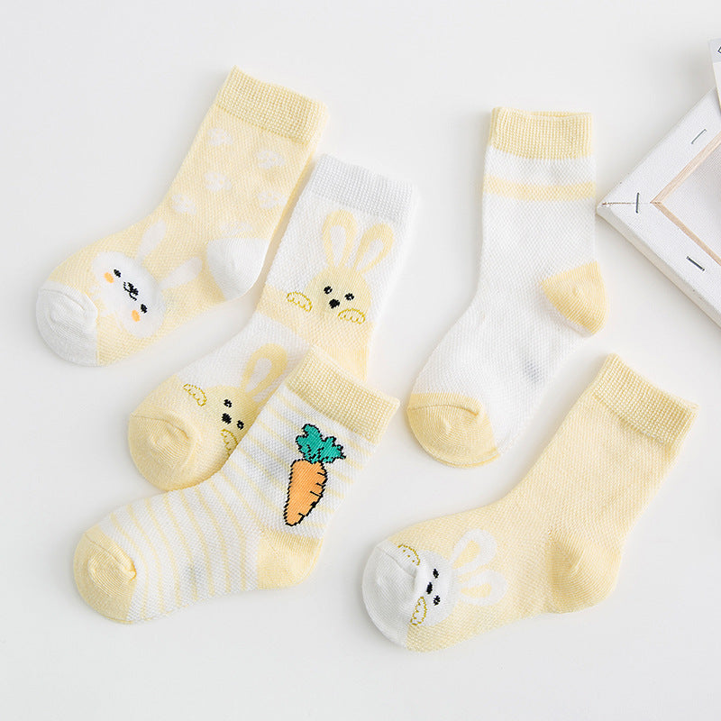 Cotton breathable male and female baby socks ShopWithASmile7.com