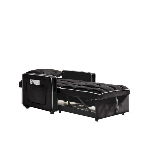 3-in-1 Convertible Sofa Bed Chair – Adjustable Backrest, Fold-Out Sleeper, & Chaise Lounge