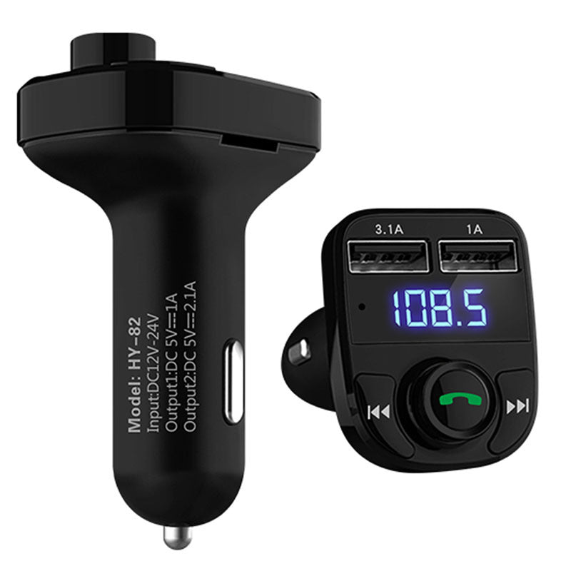 Car MP3 Audio Player Bluetooth Car Kit FM Transmitter Handsfree Calling 5V 4.1A Dual USB Car Charger Phone Charger ShopWithASmile7.com