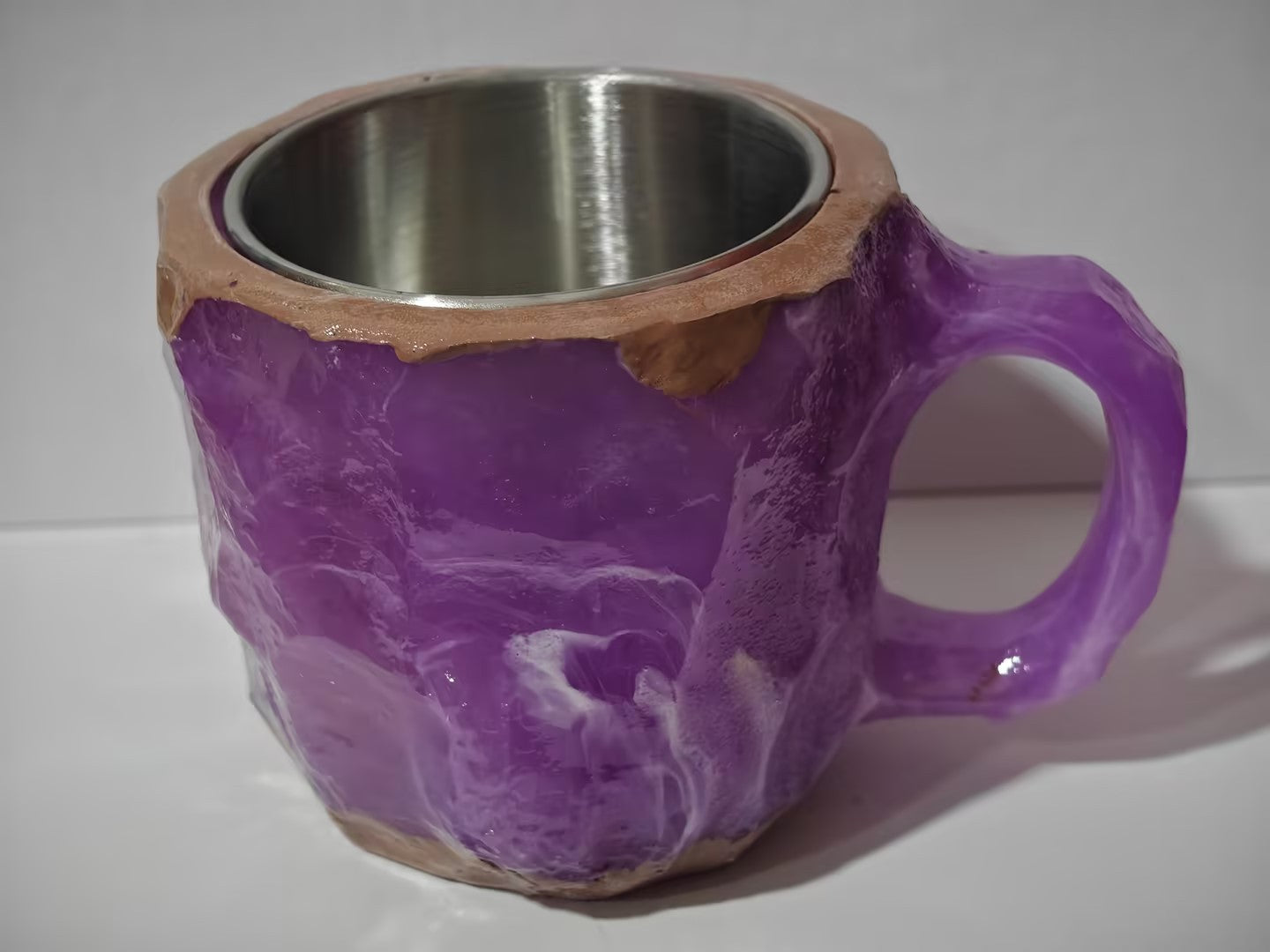 400ml Resin Mineral Crystal Coffee Mugs With Handles Elegant Fake Mineral Crystal Cup For Workplace Home Decor Christmas Gift Kitchen Gadgets ShopWithASmile7.com