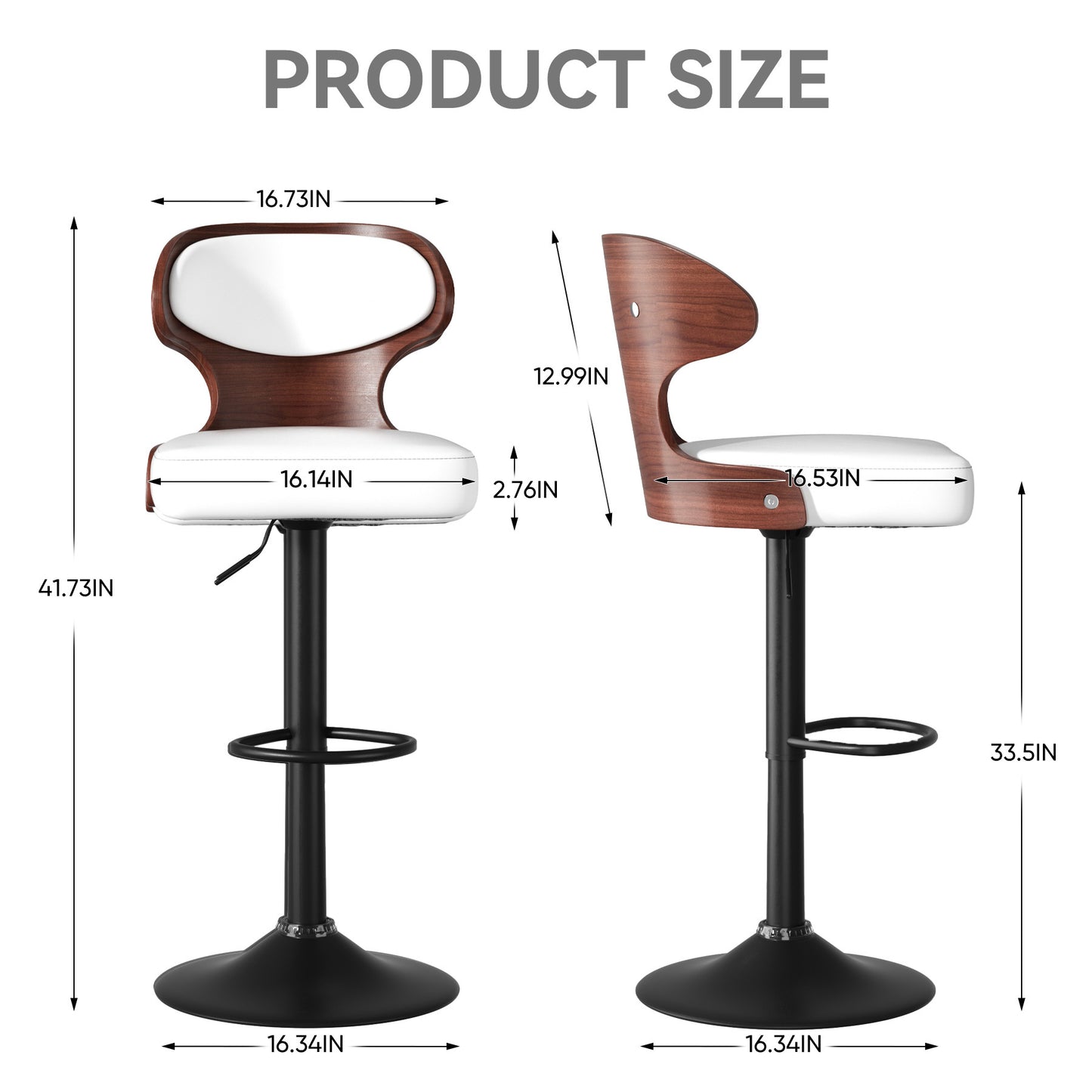 Versatile Adjustable Swivel Bar Stool