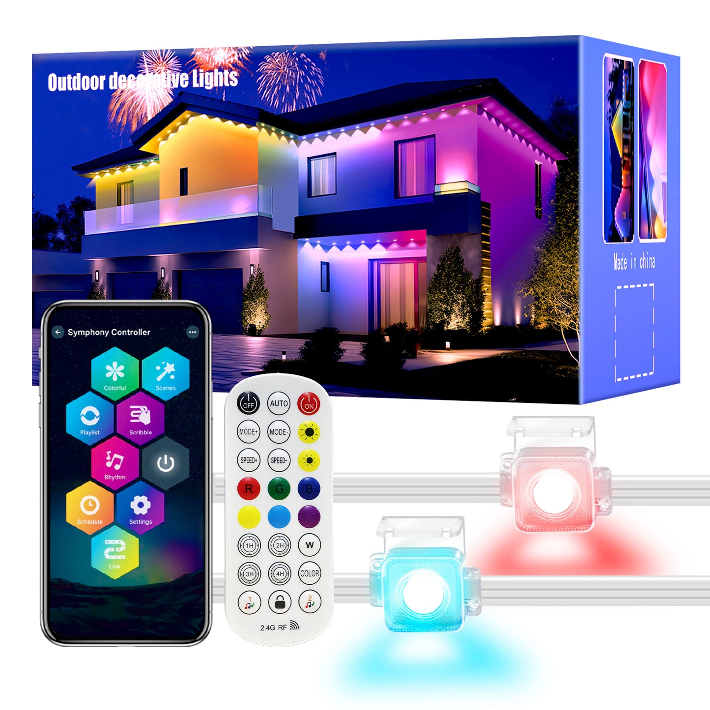 Outdoor Bluetooth Eaves Lamp
