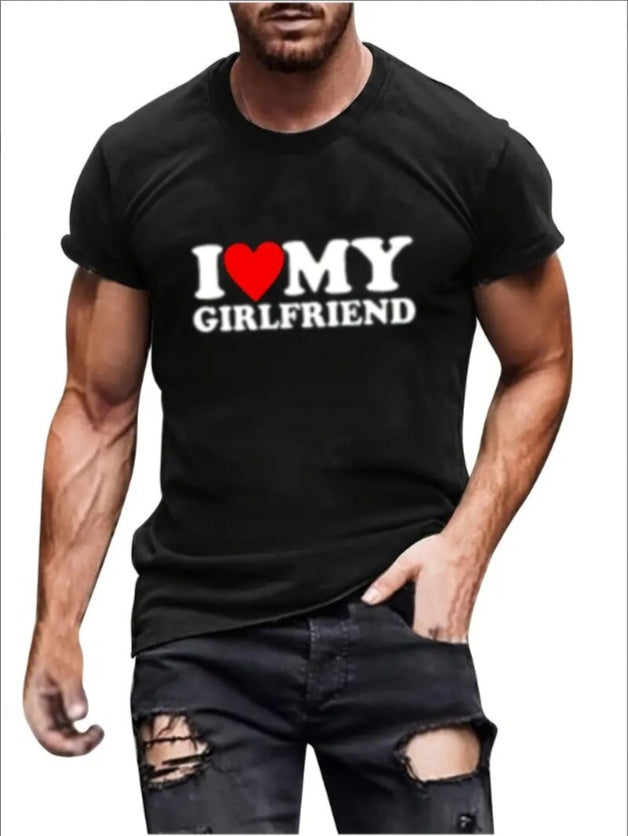 Love Valentine'S Day T-Shirt, Couple T-Shirt, Couple Christmas, Fashion Casual T-Shirt, Short-Sleeved T-Shirt