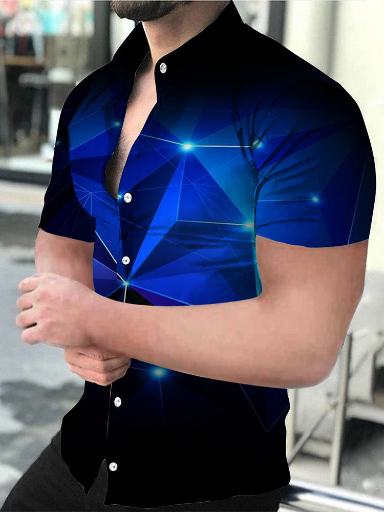 Plus Size Men's Fashion Casual Shirt