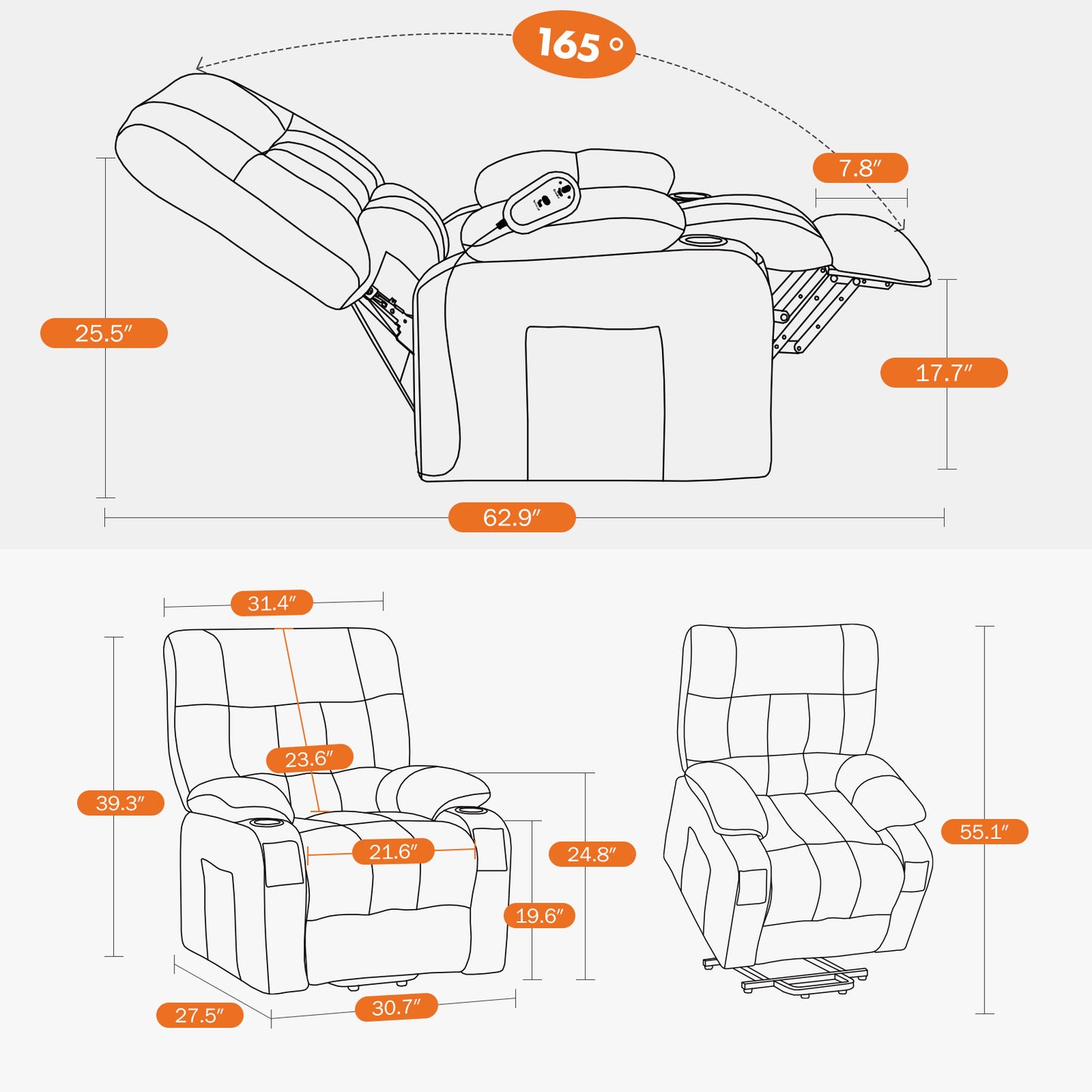 Single Lazy Sofa ShopWithASmile7.com