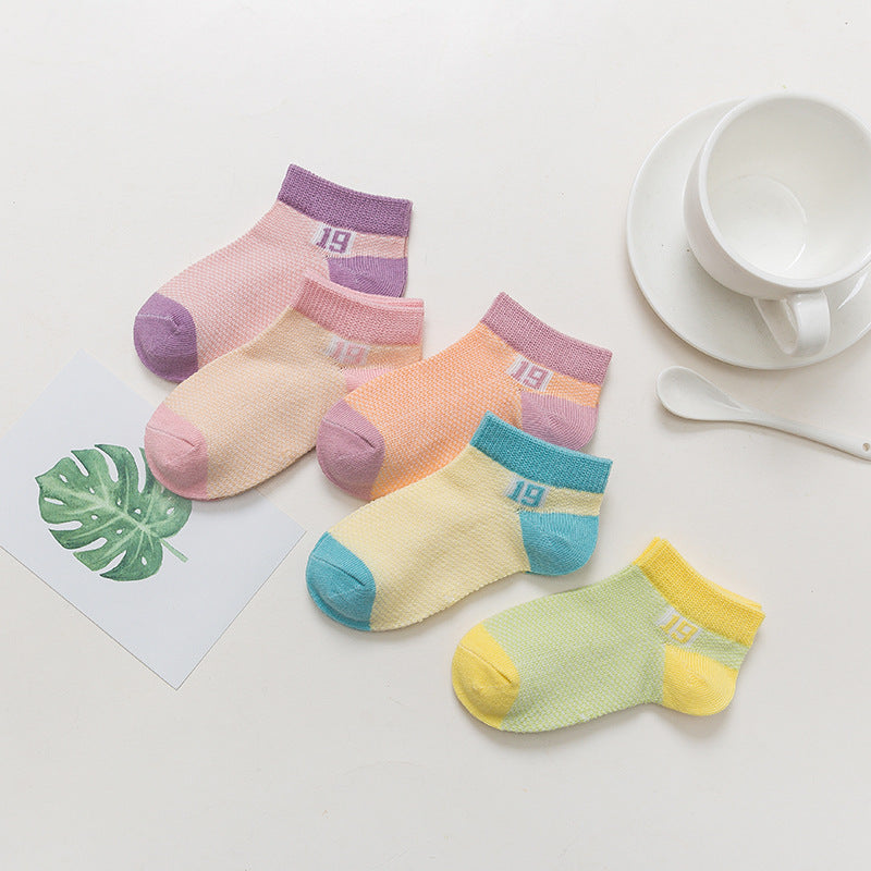 Cotton breathable male and female baby socks ShopWithASmile7.com