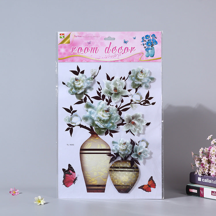 Vivid And Colorful 3D Flower Wall Stickers