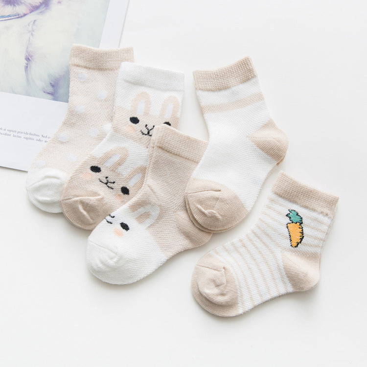 Cotton breathable male and female baby socks ShopWithASmile7.com