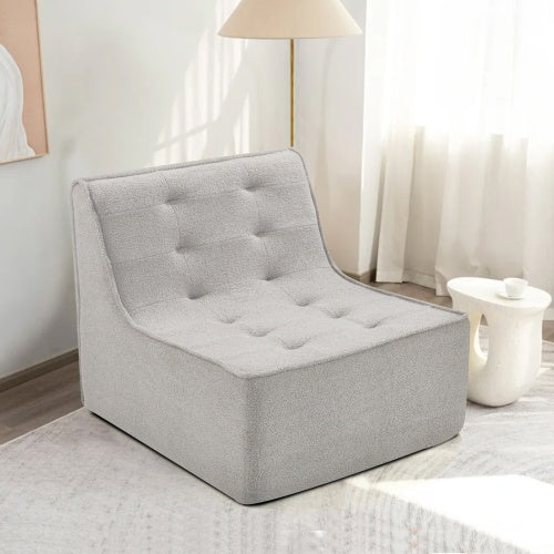 Fireside Chair, Lazy Floor Sofa Couch, Large Bean Bag Chair For Adults With High Resilience Foam For Living Room, Bedroom And Office, Velvet Fabric