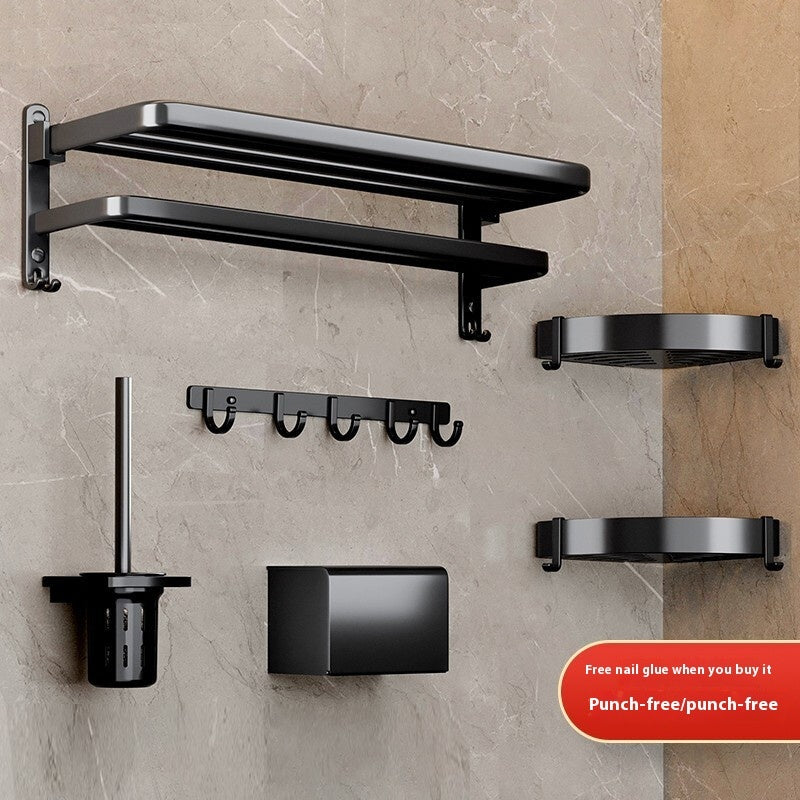 Towel Rack Black Bathroom Rack Bathroom Pendant ShopWithASmile.com