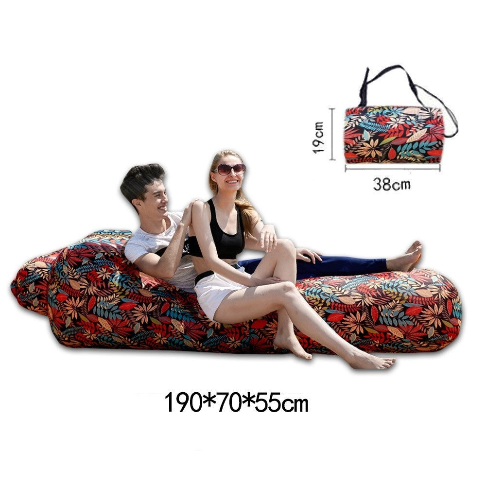 Outdoor Inflatable Sofa Amphibious Single Portable Air Cushion Camping Music Festival Air Mattress