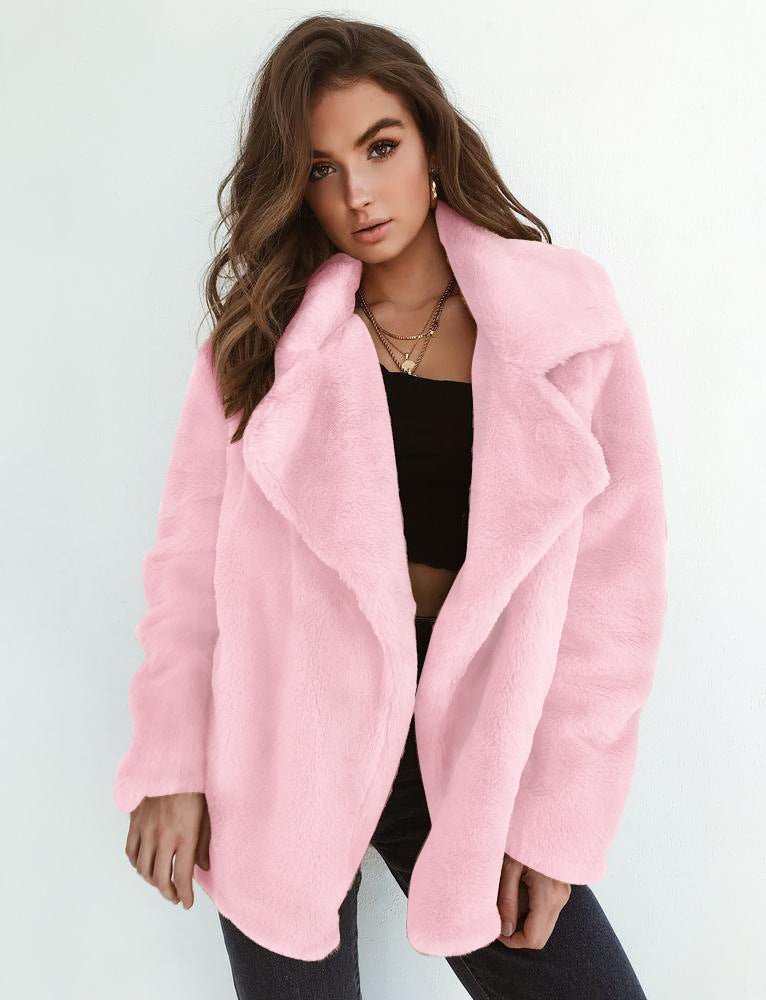Sexy Plush Lapel Comfort Slim Jacket ShopWithASmile7.com