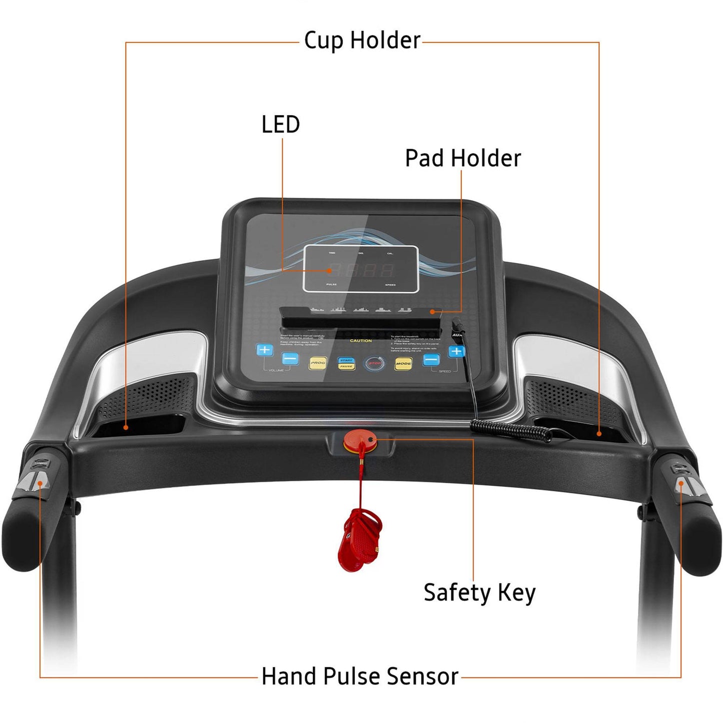 Compact Easy Folding Treadmill Motorized Running Jogging Machine Audio Speaker ShopWithASmile7.com