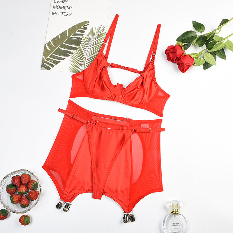 Milk Silk Hollowed Out Lingerie ShopWithASmile7.com