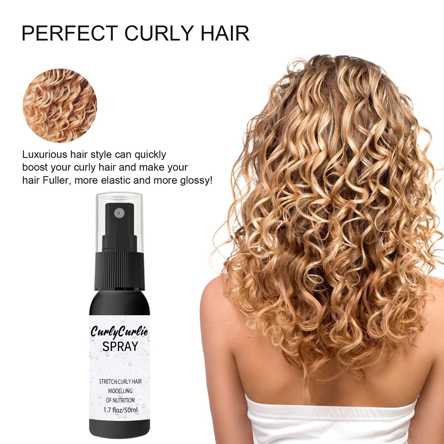Curly Hair Styling Oil Moisturizing Mist ShopWithASmile7.com