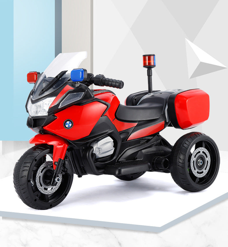 Children's Electric Police Lamp Rechargeable Motorcycle ShopWithASmile7.com