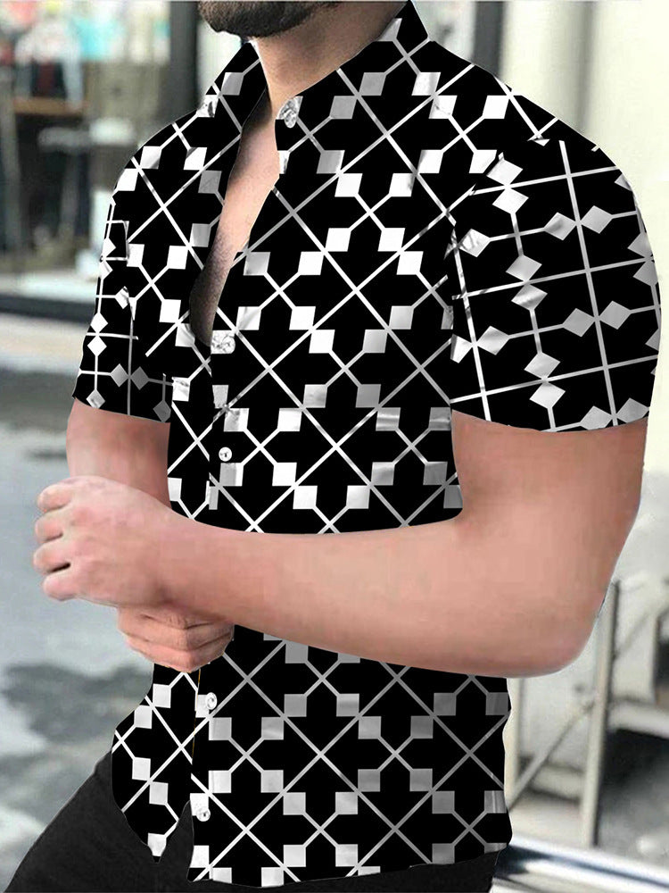 Plus Size Men's Fashion Casual Shirt