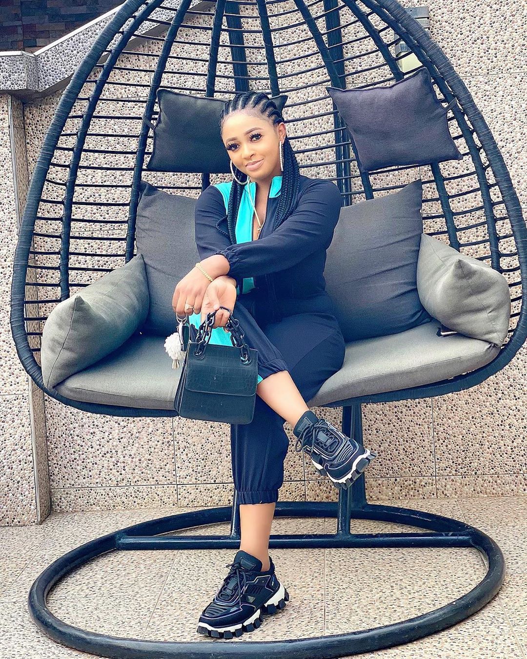 Women's Colorblock Long Sleeve Jumpsuit ShopWithASmile7.com
