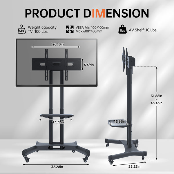 Universal Rotating TV Stand Suitable For 32-80 Inch TVs, Banned Platform Temu, Wayfair